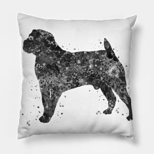 Boerboel dog black and white Pillow