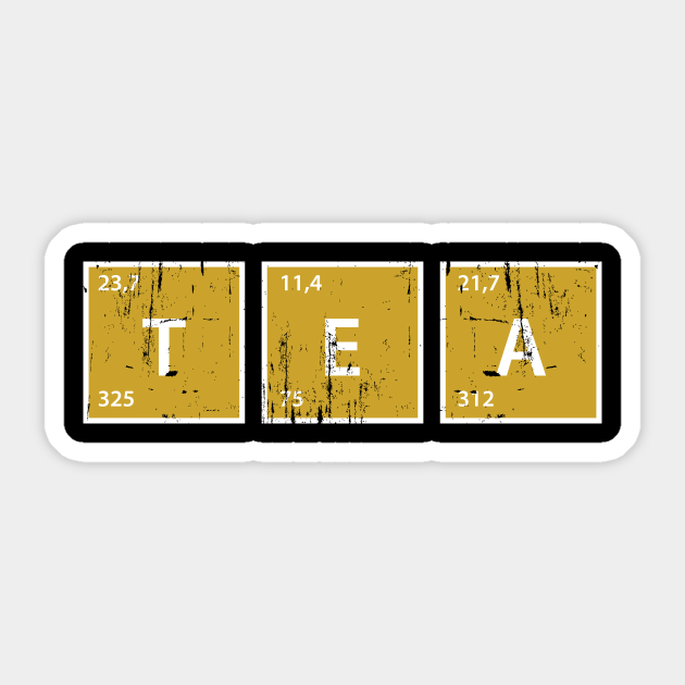 Science Letters TEA - Tea - Sticker