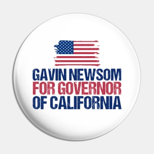 Gavin Newsom for Governor of California Pin