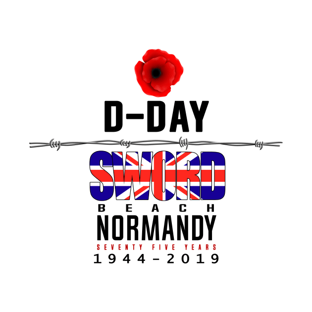 D Day Sword Beach Anniversary by SeattleDesignCompany