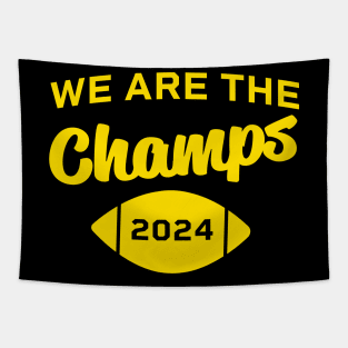 We are the Champs Michigan Tapestry