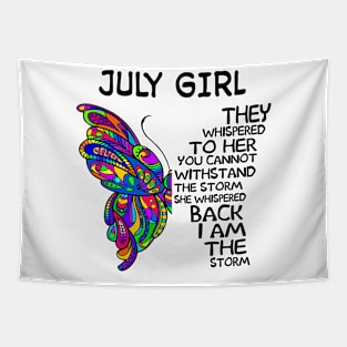 Butterfly July Girl I Am The Storm Tapestry