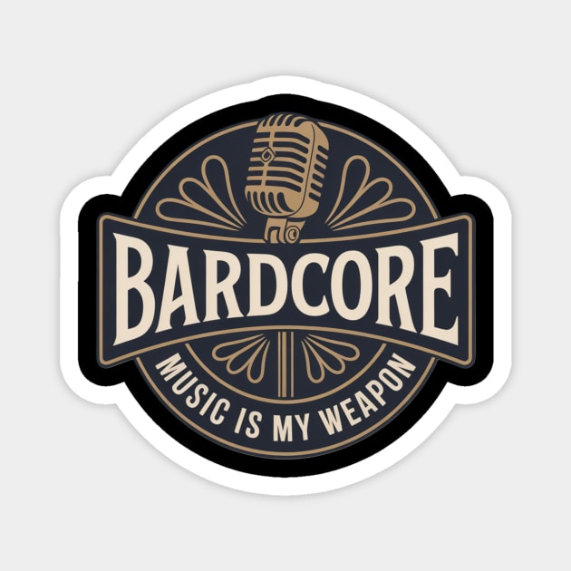 BARDCORE Magnet by Pete the Cat Guy