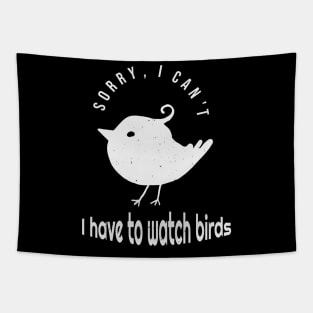 Funny Birdwatching Birder Quote Tapestry