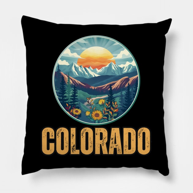 Colorado State USA Pillow by Mary_Momerwids