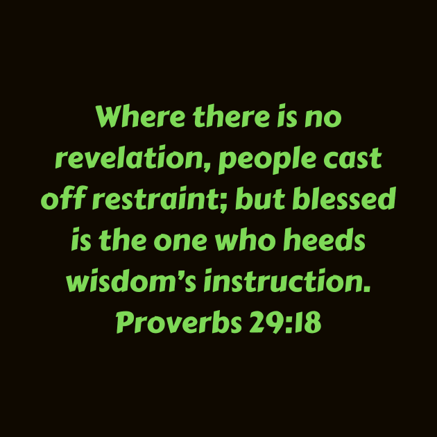 Bible Verse Proverbs 29:18 by Prayingwarrior