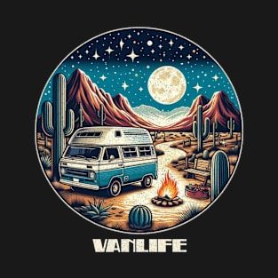 Desert Vanlife night sky T-Shirt