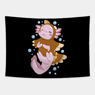 Turkey Disguise Axolotl Fun Tapestry