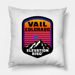 Ski Vail Colorado Skiing Pillow