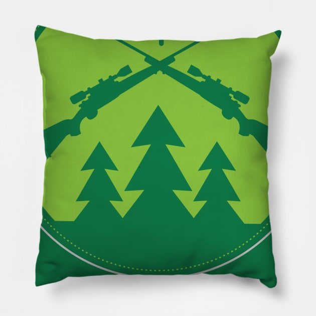 Hunt Pillow by CTShirts