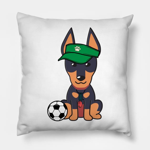 Alsatian Playing Soccer Pillow by Pet Station