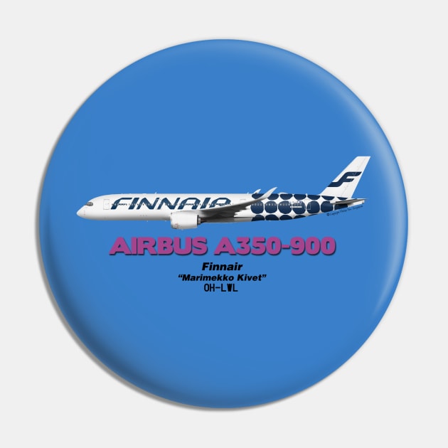 Airbus A350-900 - Finnair "Marimekko Kivet" Pin by TheArtofFlying