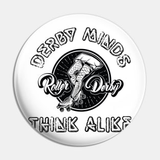 Roller Derby - Derby Minds Think Alike Pin