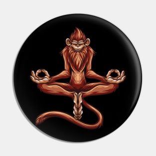 MONKEY MEDITATION Pin