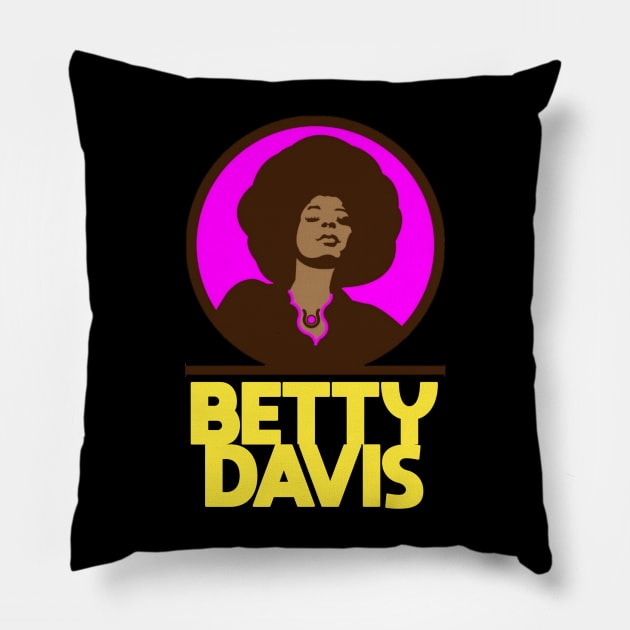 Betty davis clear Pillow by We Only Do One Take