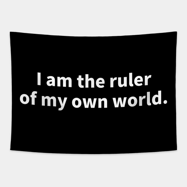 I'm the ruler of my own world Tapestry by Marina_Povkhanych_Art