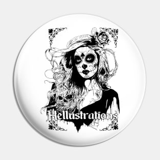 Day of the dead girl Pin