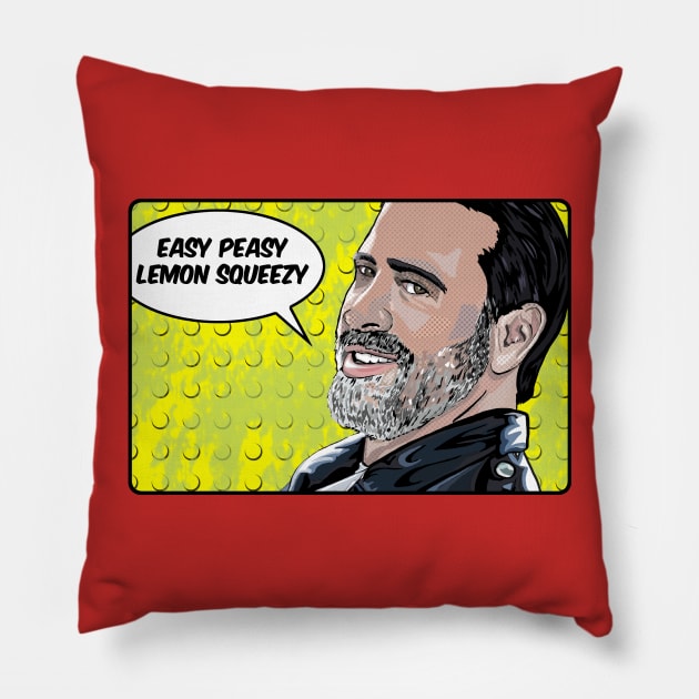 Easy Peasy Lemon Squeezy Pillow by FanboyMuseum