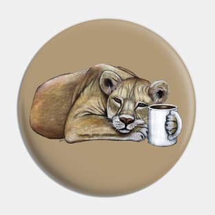 "Lazy Lioness" - Java Jungle collection Pin