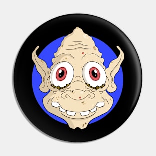 Crusty Eyed Elf Pin