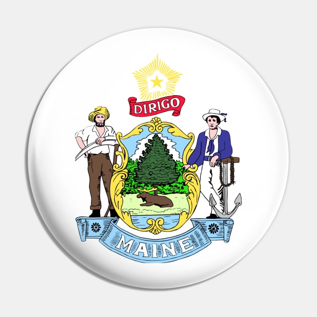 Flag of Maine Pin by Historia