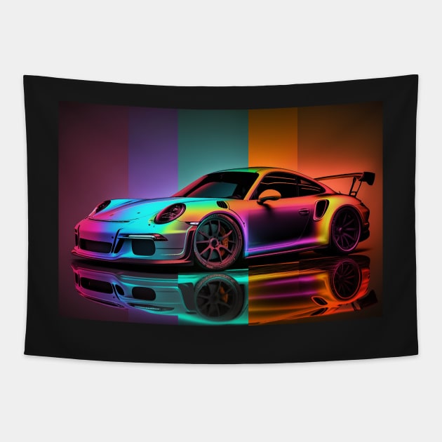 Exotic Car - 911 Tapestry by PixelPusherArt