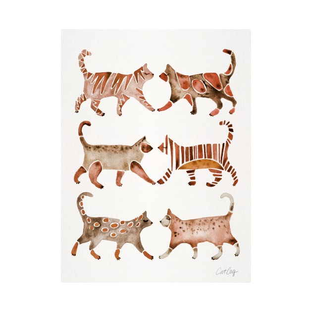 Brown Cat Collection by CatCoq