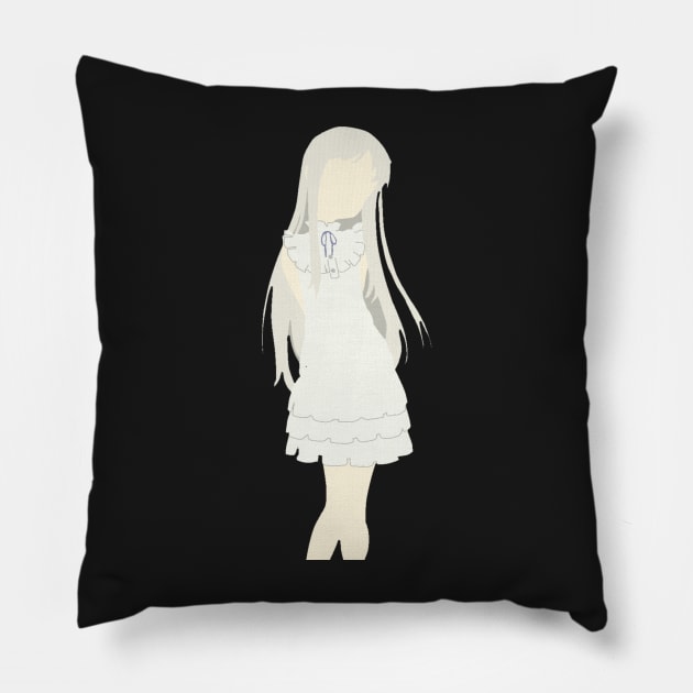 Menma Minimalist Pillow by KokoroPopShop