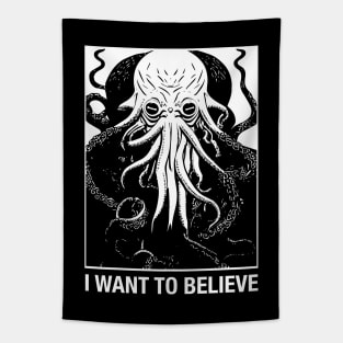 I Want to Believe Cosmic Horror Tapestry