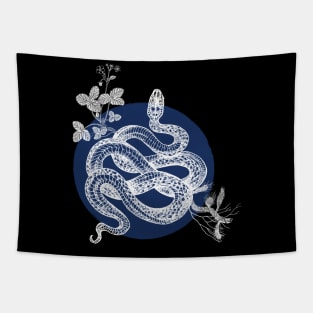 Blue Snake Tapestry