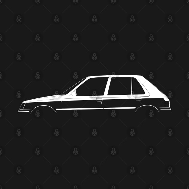 Peugeot 205 Silhouette by Car-Silhouettes