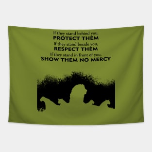 Protect Them - Lions Tapestry