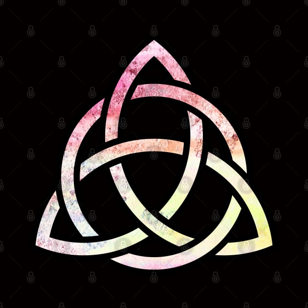 Celtic Trinity Knot Triquetra with Circle Pastel Style Design by TenchiMasaki