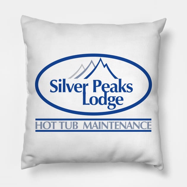 Silver Peaks Lodge - Hot Tub Maintenance Pillow by Meta Cortex