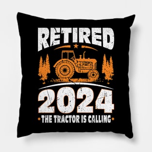 Retired 2024 Tractor Is Calling Farmer Pillow