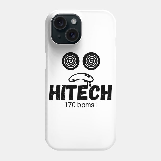 Hitech Black Phone Case by Cubensis Art Shop