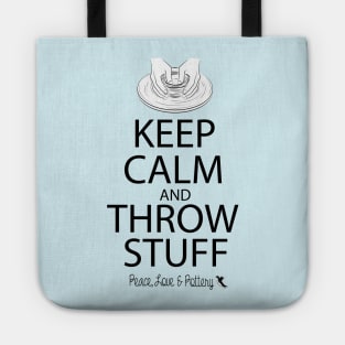 Keep Calm and Throw Pottery Tote