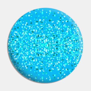 Teal Confetti Airburst Pin