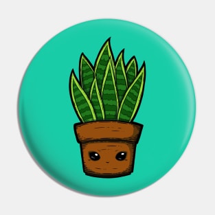 Cute Snake Plant Pin