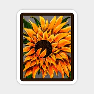 Sunflower Closeup Magnet