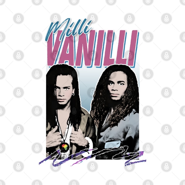 Milli Vanilli - 80's Fanart Aesthetic Design Tribute by DankFutura