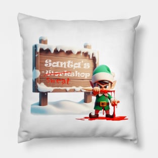 Disgruntled Elf Pillow