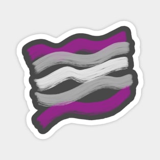 Pride Paint Graysexual Magnet