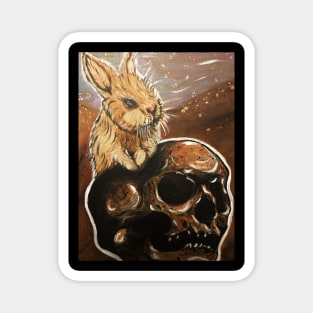 Skull Bunny Magnet