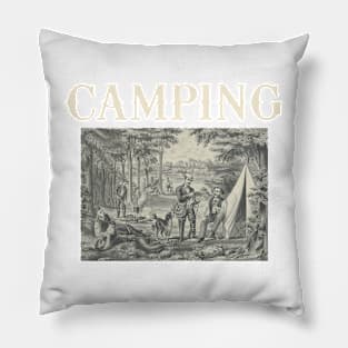 Camping Old School Pillow