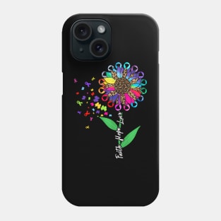 All Cancer Matters Awareness All Ribbons Support Phone Case