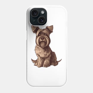 Valentine Miniature Schnauzer Shaped Chocolate Phone Case