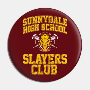 Sunnydale High School Slayers Club Pin