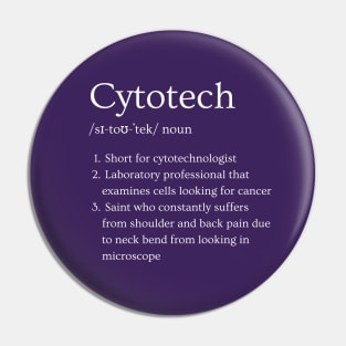 Cytotechnologist Funny Dictionary Definition Pin