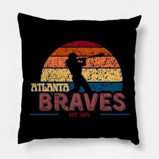 atlanta braves baseball Pillow